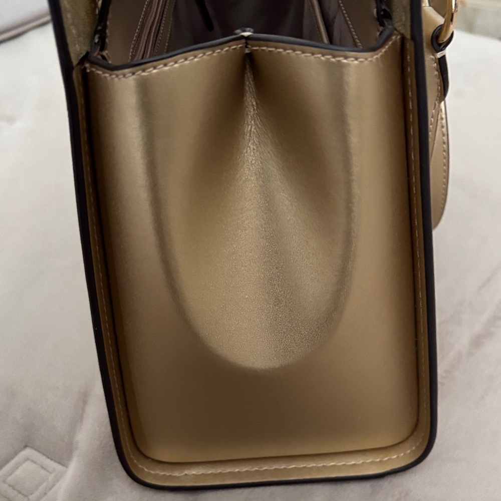 Michael Kors Gold Satchel Bag - Picture 11 of 12